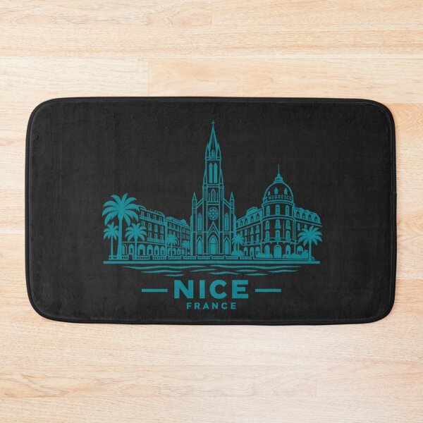 Item preview, Nice France Line Art Skyline Poster designed and sold by CMYKStudio.