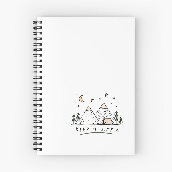 Item preview, Keep It Simple Mountain Camping Recovery Gift designed and sold by GentleRecovery.