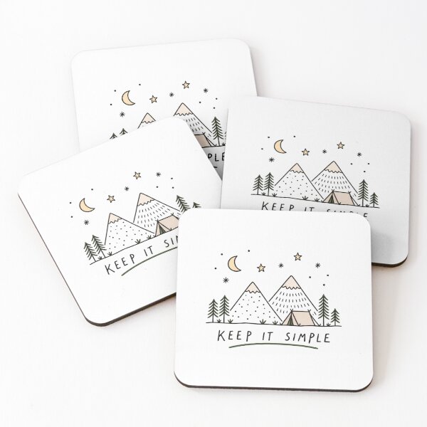 Item preview, Keep It Simple Mountain Camping Recovery Gift designed and sold by GentleRecovery.