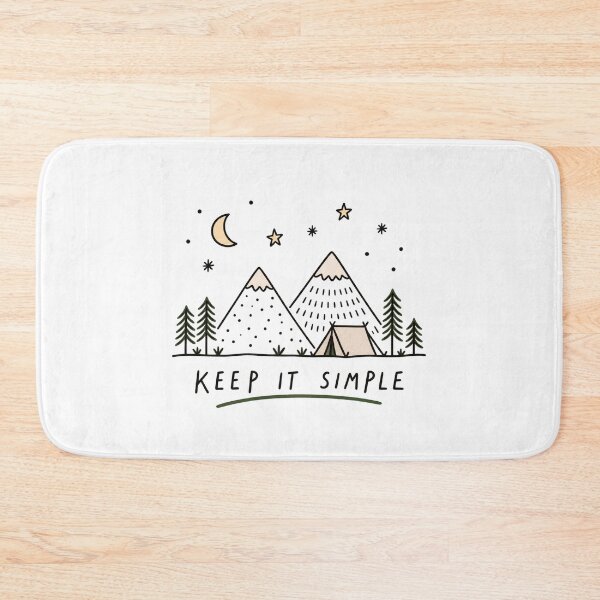 Item preview, Keep It Simple Mountain Camping Recovery Gift designed and sold by GentleRecovery.