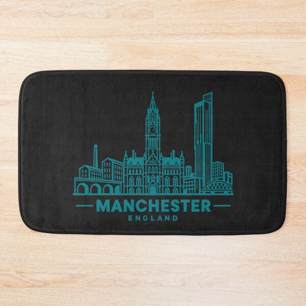 Item preview, Manchester England Line Art Skyline Poster designed and sold by CMYKStudio.
