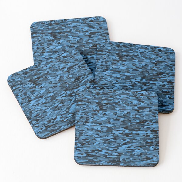 Item preview, Camouflage Abstract Blue Black Pattern designed and sold by ArtbyDebbieC.