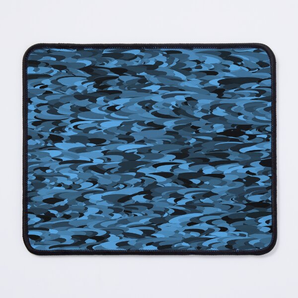 Item preview, Camouflage Abstract Blue Black Pattern designed and sold by ArtbyDebbieC.