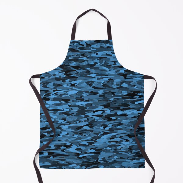 Item preview, Camouflage Abstract Blue Black Pattern designed and sold by ArtbyDebbieC.