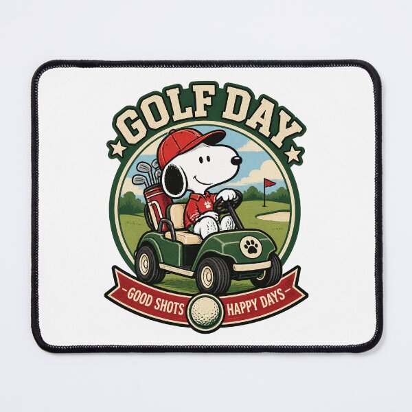 Item preview, Cute Snoopy Driving Golf Ball Peanuts Inspired Fan Art Design designed and sold by foolsfoolsfools.