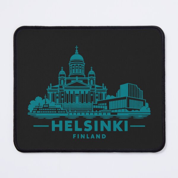 Item preview, Helsinki Finland Line Art Skyline Poster designed and sold by CMYKStudio.