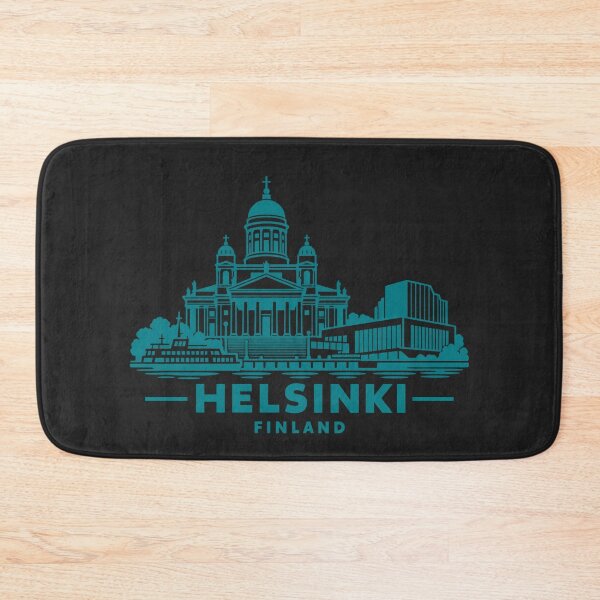 Item preview, Helsinki Finland Line Art Skyline Poster designed and sold by CMYKStudio.