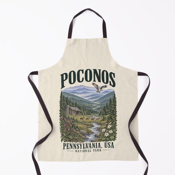Item preview, Poconos, Pennsylvania, USA [Vintage Illustration] designed and sold by elektronen.