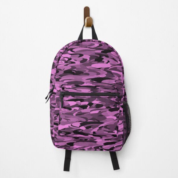 Item preview, Camouflage Abstract Purple Black Pattern designed and sold by ArtbyDebbieC.