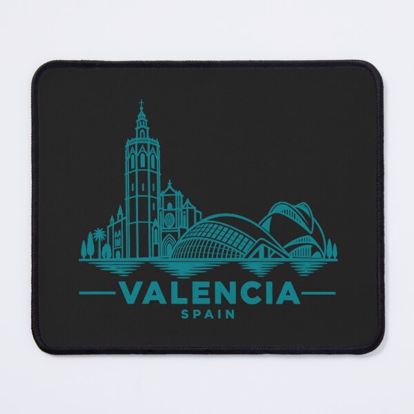 Item preview, Valencia Spain Line Art Skyline Poster designed and sold by CMYKStudio.