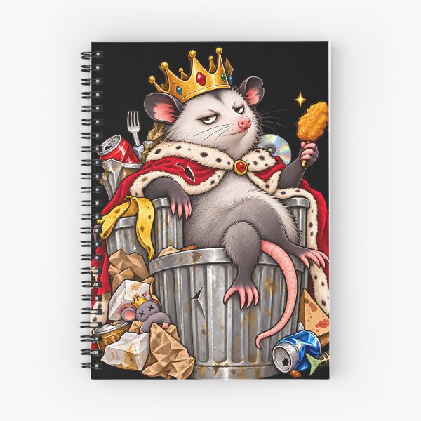 Item preview, Trash King Opossum Royal Feast designed and sold by Sunisa_BW.
