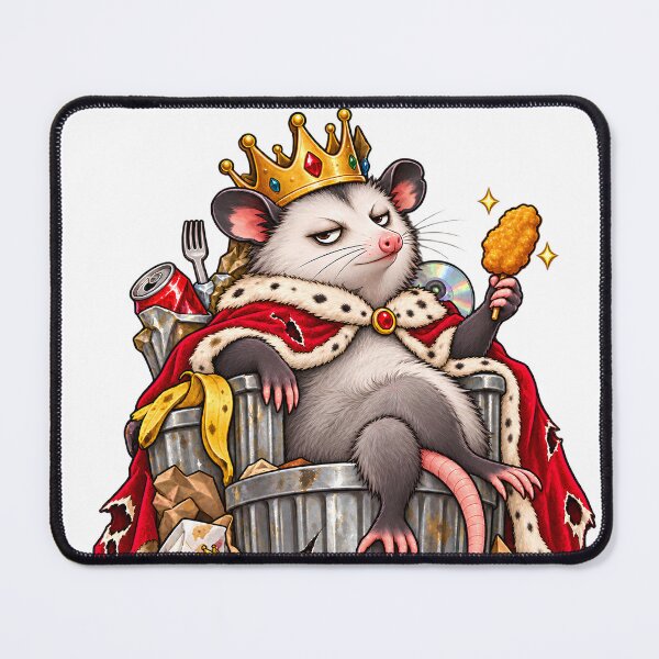 Item preview, Trash King Opossum Royal Feast designed and sold by Sunisa_BW.