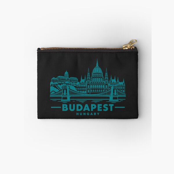 Artikelvorschau, Budapest Ungarn Linienkunst-Skyline-Poster entworfen und verkauft von CMYKStudio.