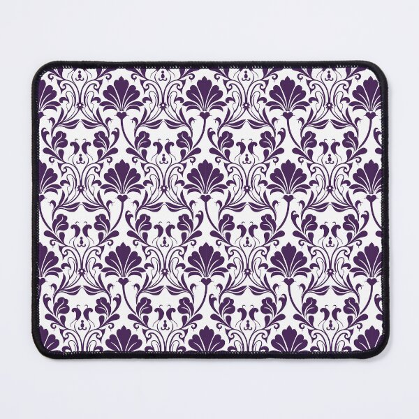 Item preview, Purple White Damask Floral Seamless Pattern designed and sold by ​Jyoti Digital Artist.