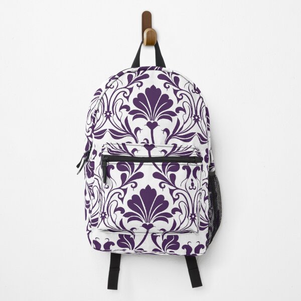 Item preview, Purple White Damask Floral Seamless Pattern designed and sold by Jyoti Digital Artist.