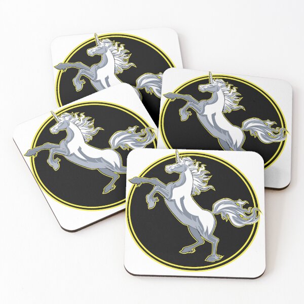 Item preview, white unicorn rearing on hind legs designed and sold by Lobo-36.
