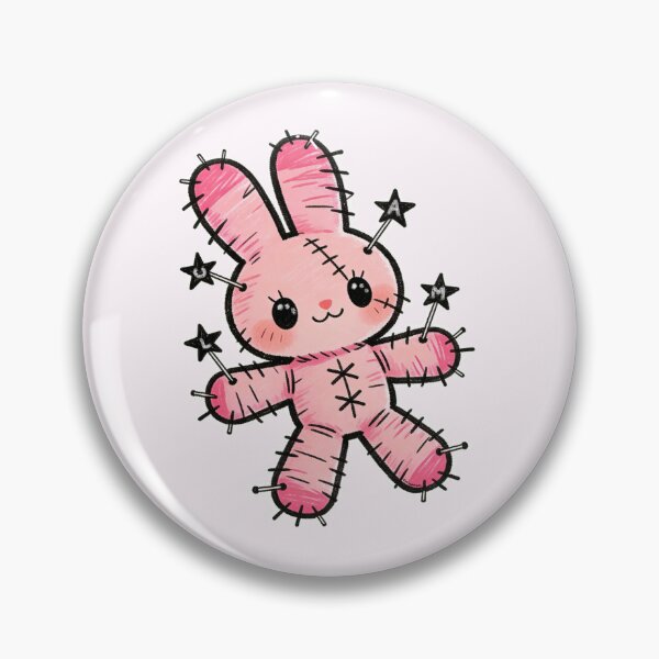 Item preview, Pink Voodoo Doll Bunny inspired by 5sos designed and sold by charmednchaotic.