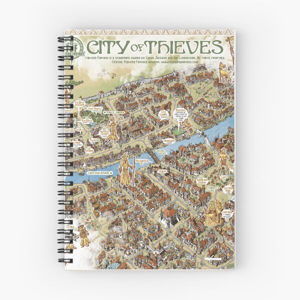 Item preview, Fighting Fantasy - City of Thieves Map designed and sold by QatlasMap Shop.