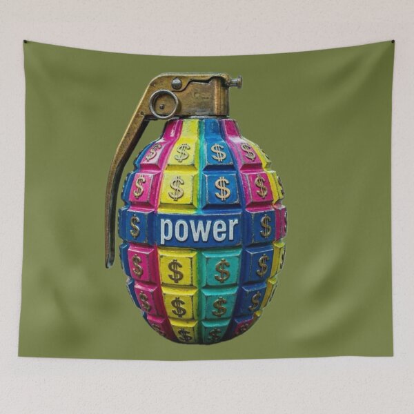 Item preview, Money Power Grenade – The Explosive Power of Money designed and sold by Catfcreations.