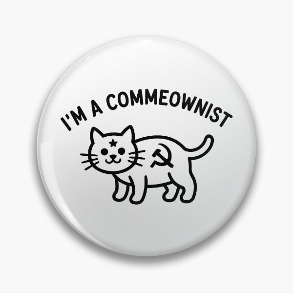 Item preview, I'm a Commeownist - Funny Communism Cat Meme designed and sold by LoFizzy.