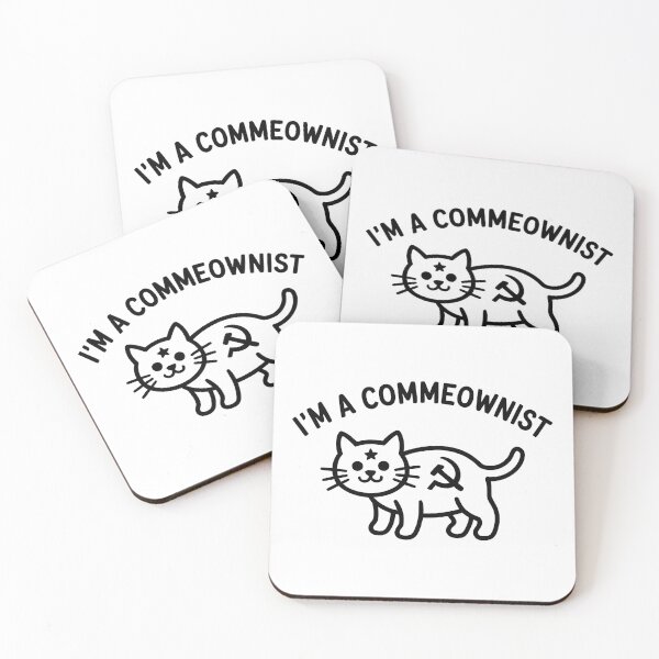 Item preview, I'm a Commeownist - Funny Communism Cat Meme designed and sold by LoFizzy.