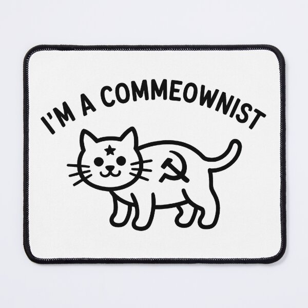 Item preview, I'm a Commeownist - Funny Communism Cat Meme designed and sold by LoFizzy.