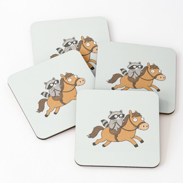 Item preview, Raccoon Horseback Adventure designed and sold by Rosie's Wildflower Boutique.