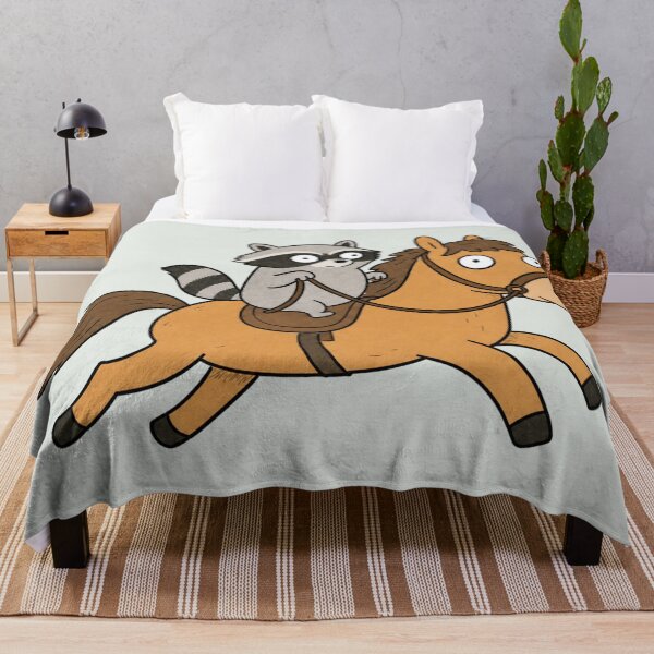 Item preview, Raccoon Horseback Adventure designed and sold by Rosie's Wildflower Boutique.