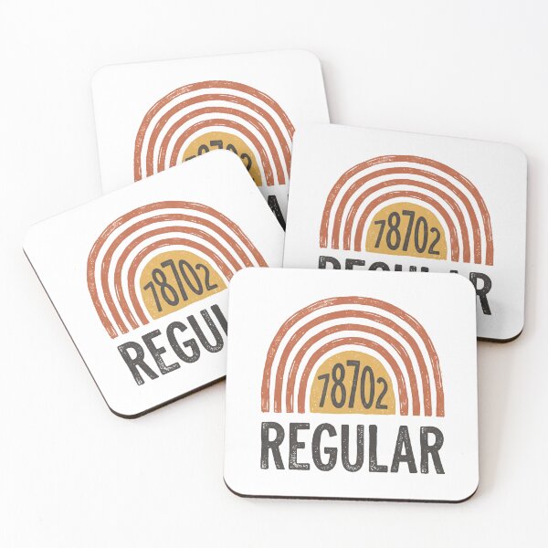 Item preview, East Austin 78702 Regular Retro Rainbow designed and sold by SplashTastic.