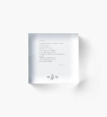 Name Acrylic Block