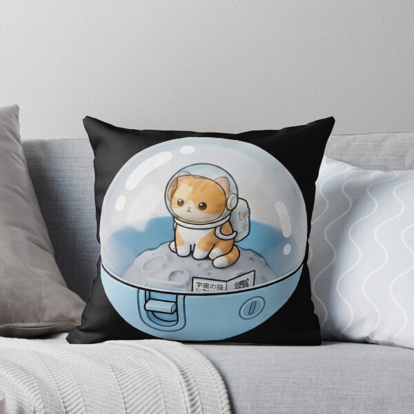 Item preview, Cute Astronaut Cat in a Space Capsule Kawaii Japanese Capsule Art-#serie1 designed and sold by JeanChiale.