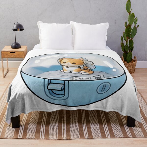 Item preview, Cute Astronaut Cat in a Space Capsule Kawaii Japanese Capsule Art-#serie1 designed and sold by JeanChiale.