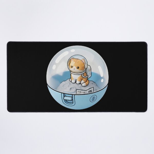 Item preview, Cute Astronaut Cat in a Space Capsule Kawaii Japanese Capsule Art-#serie1 designed and sold by JeanChiale.