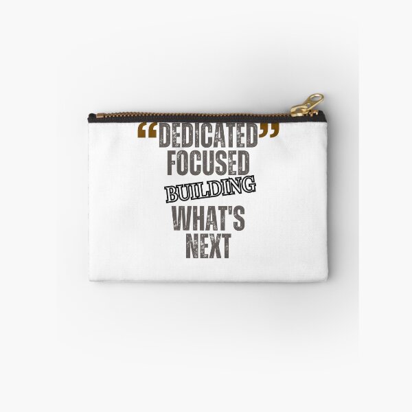 Item preview, Dedicated. Focused. Building What's Next – Inspirational Motivation Typography Design designed and sold by CKADigital.