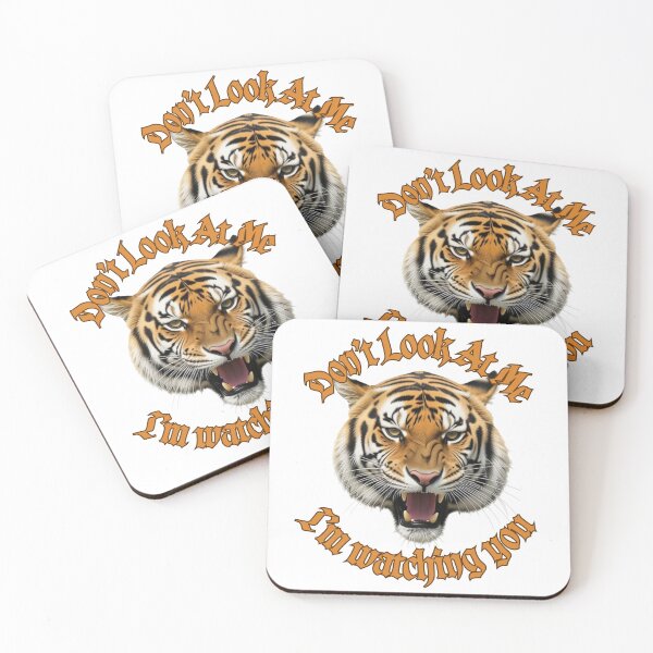 Item preview, Look at Me I Am Watching You Tiger Photo Art  designed and sold by Debsgiftware .