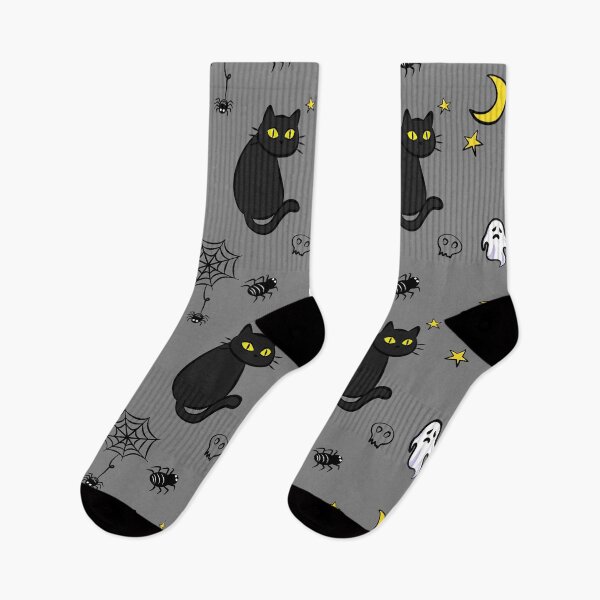Item preview, Cute Black Cat Halloween Bedding Pattern⁠ designed and sold by Aom Road.
