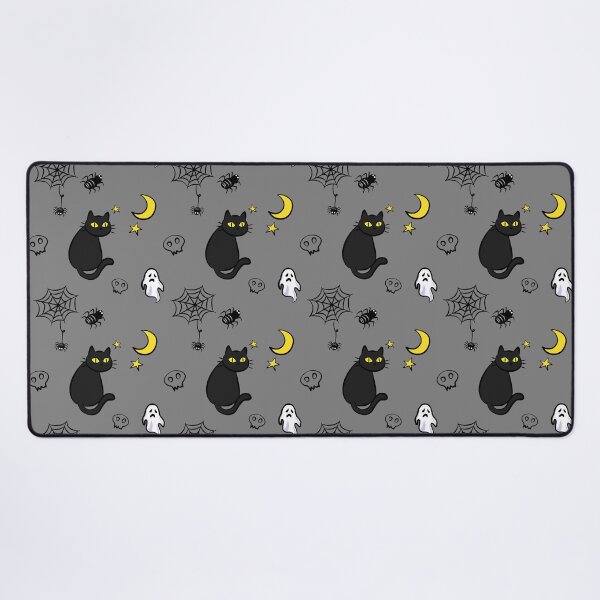 Item preview, Cute Black Cat Halloween Bedding Pattern designed and sold by Aom Road.
