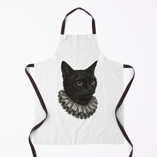 Item preview, Elizabethan Black Cat Portrait with Ruffle Collar designed and sold by cchickennugget.