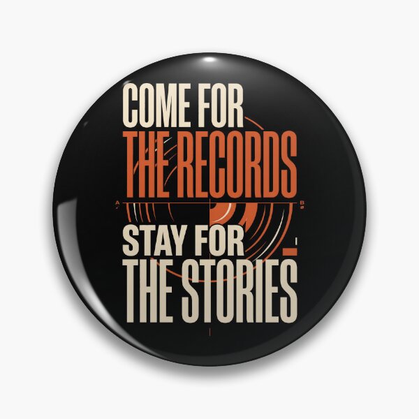 Item preview, Come For The Records Stay For The Stories Vinyl designed and sold by SplashTastic.