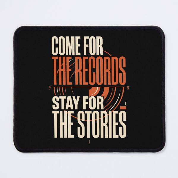 Item preview, Come For The Records Stay For The Stories Vinyl designed and sold by SplashTastic.