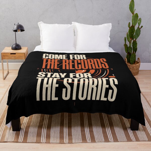 Item preview, Come For The Records Stay For The Stories Vinyl designed and sold by SplashTastic.