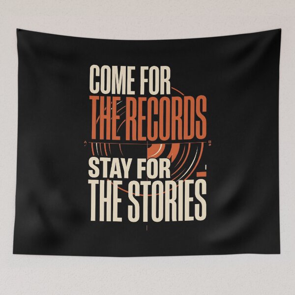 Item preview, Come For The Records Stay For The Stories Vinyl designed and sold by SplashTastic.