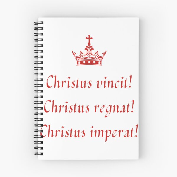 Artikelvorschau, Christus Vincit Christus Regnat Christus Imperat - Traditionelles katholisches Gesangsdesign entworfen und verkauft von LaibaQureshi.