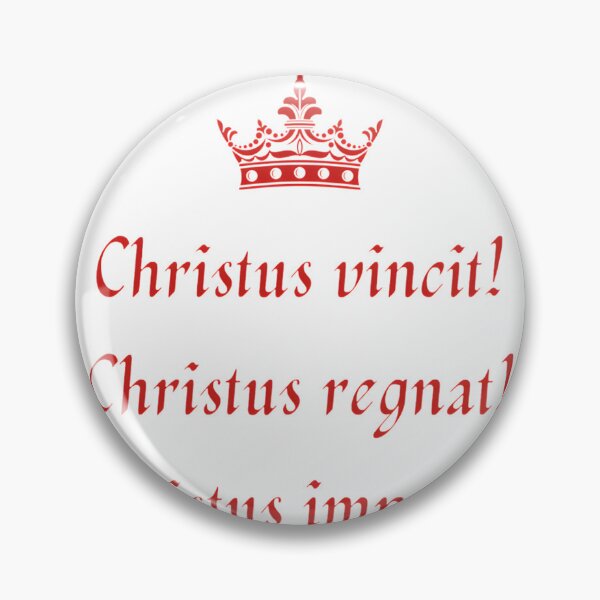 Item preview, Christus Vincit Christus Regnat Christus Imperat - Traditional Catholic Chant Design designed and sold by LaibaQureshi.