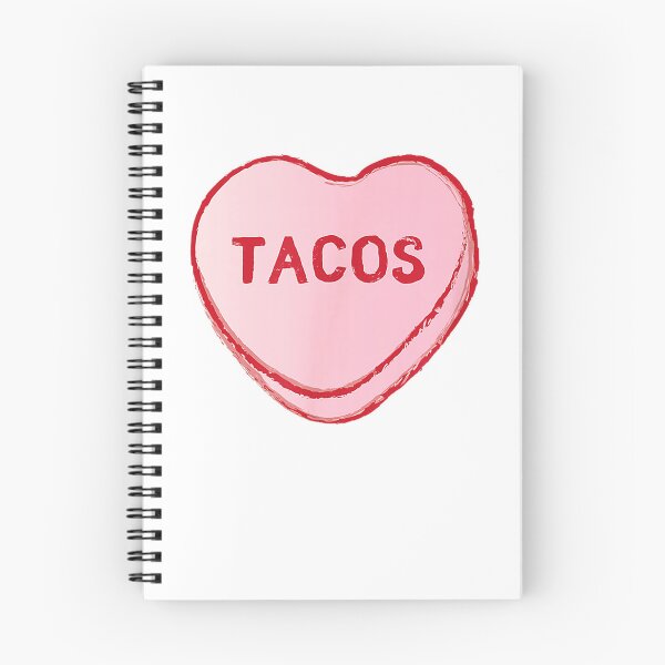 Item preview, I Love Tacos Shirt  Valentine's Day Sweet Candy Hearts Tee T-Shirt designed and sold by darknessman666.