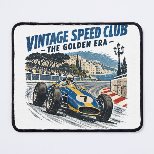 Item preview, blue yellow classic gp car designed and sold by AgdBol.