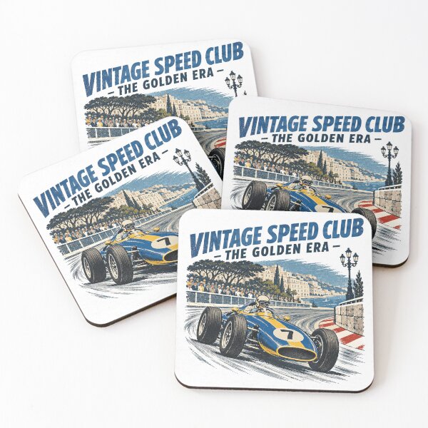 Item preview, blue yellow classic gp car designed and sold by AgdBol.