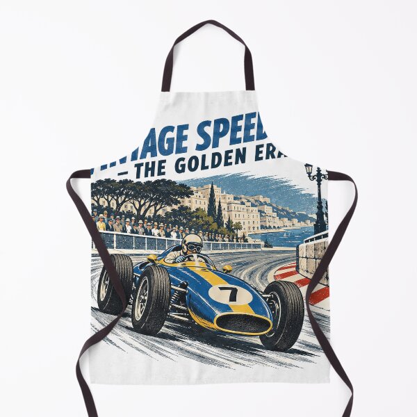 Item preview, blue yellow classic gp car designed and sold by AgdBol.