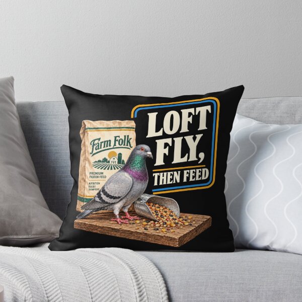 Item preview, Loft Fly Then Feed Vintage Pigeon Fancier designed and sold by TamsinDesign.