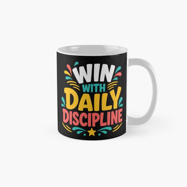 Item preview, Win With Daily Discipline Motivation designed and sold by rejowan-arts.